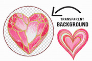 Valentine's Clipart Heart PNG, an Illustration by Libby Wishes (Thumbnail 2 of 5)