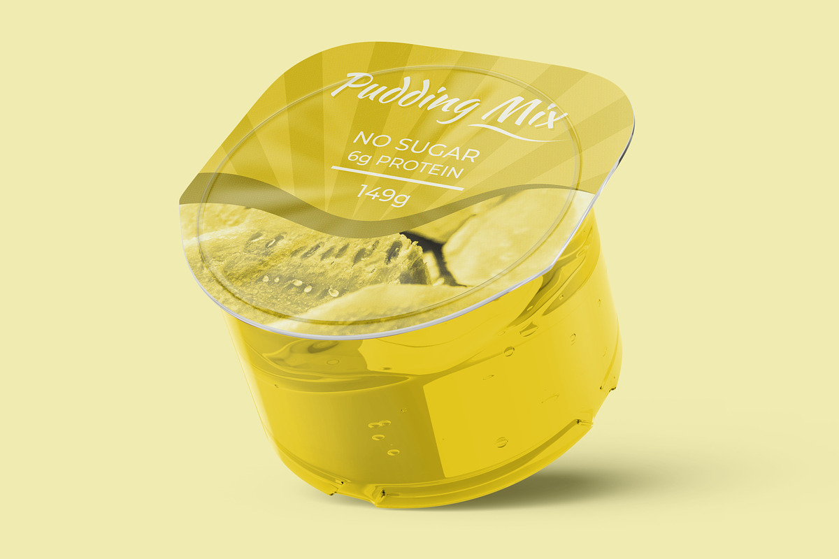 Pudding Jelly Cup Mockup, a Cups & Container Mockup by Digitalphaser (Photo 8 of 11)