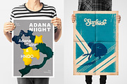 6 PSD Poster Mockups, a Print Template by Egor Shkolnikov (Thumbnail 3 of 6)