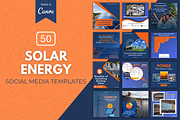 Solar Energy Canva Templates Bundle, a Social Media Template by Canvagator (Thumbnail 1 of 3)