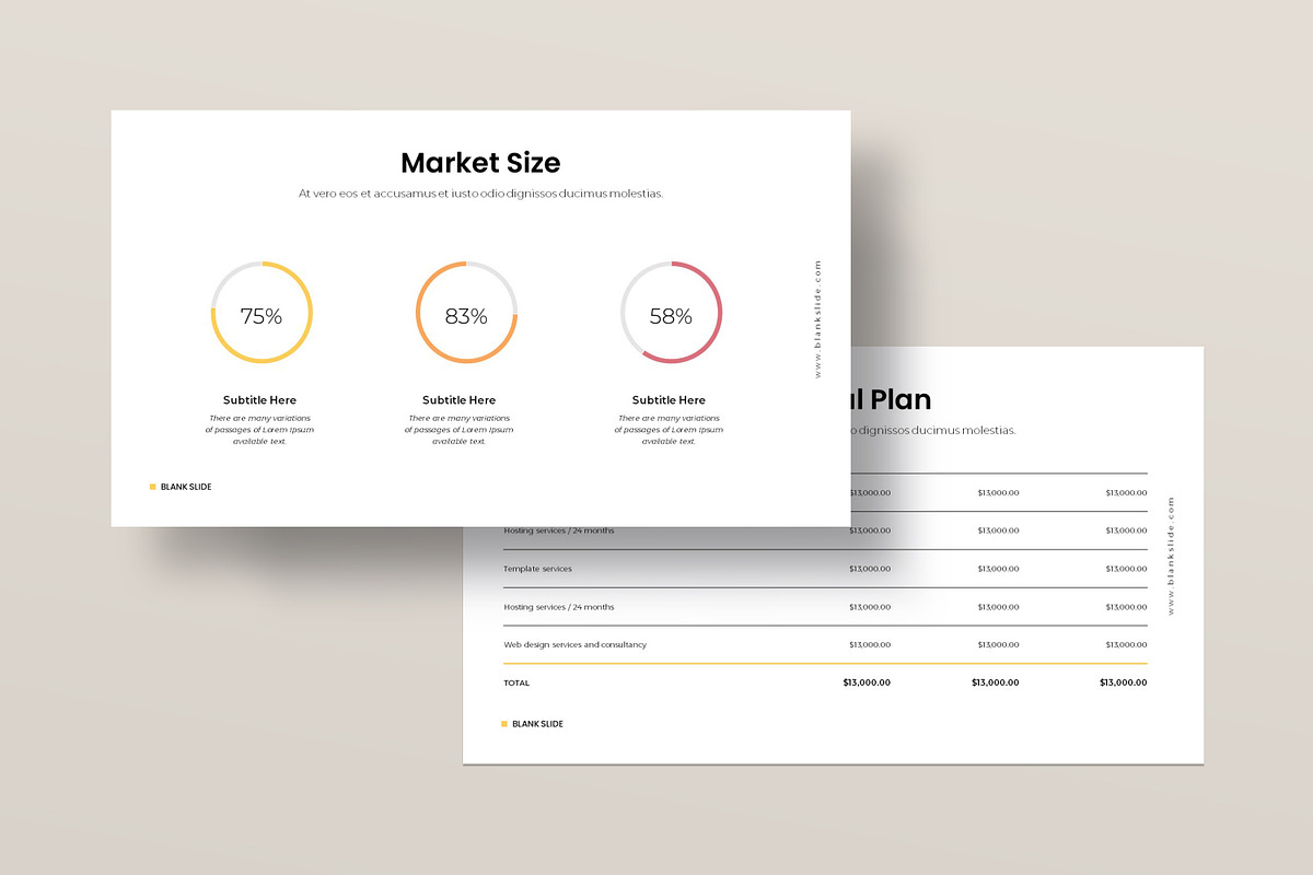 Blank Slide Presentation Template, a Presentation Template by evgenystudio (Photo 2 of 8)