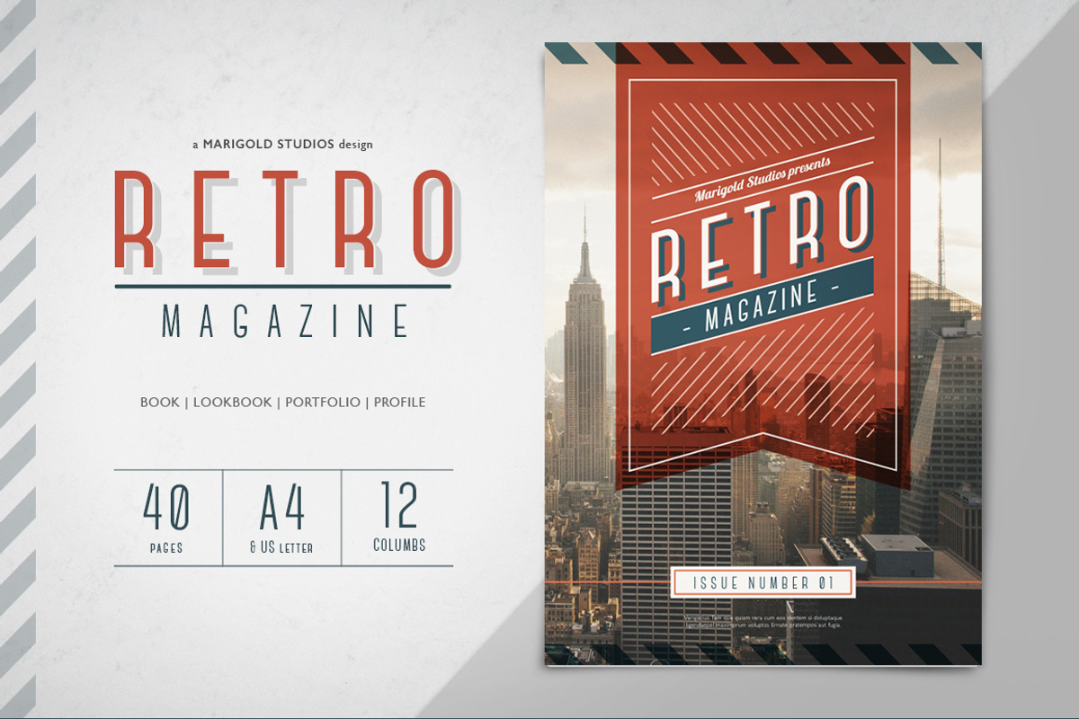 RETRO | Magazine, a Magazine Template by Marigold Studios (Photo 1 of 10)