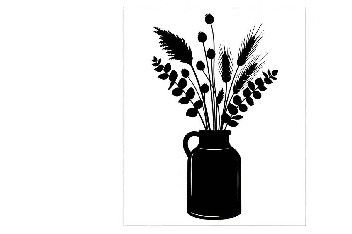 Modern farmhouse decor silhouette, an Illustration by Amazin_art (Photo 6 of 35)