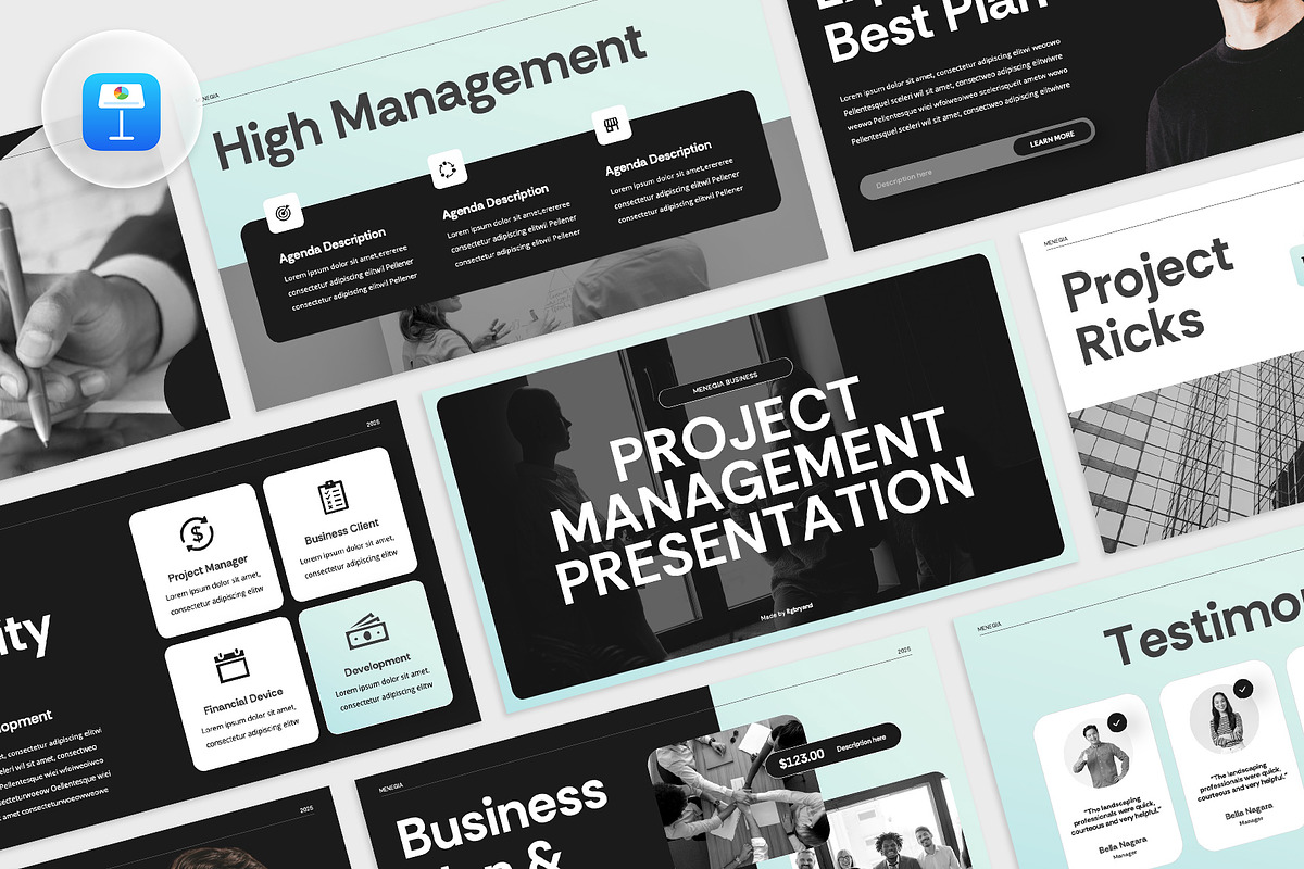 MENEGIA - Project Management KEY, a Presentation Template by rgbryand (Photo 1 of 7)