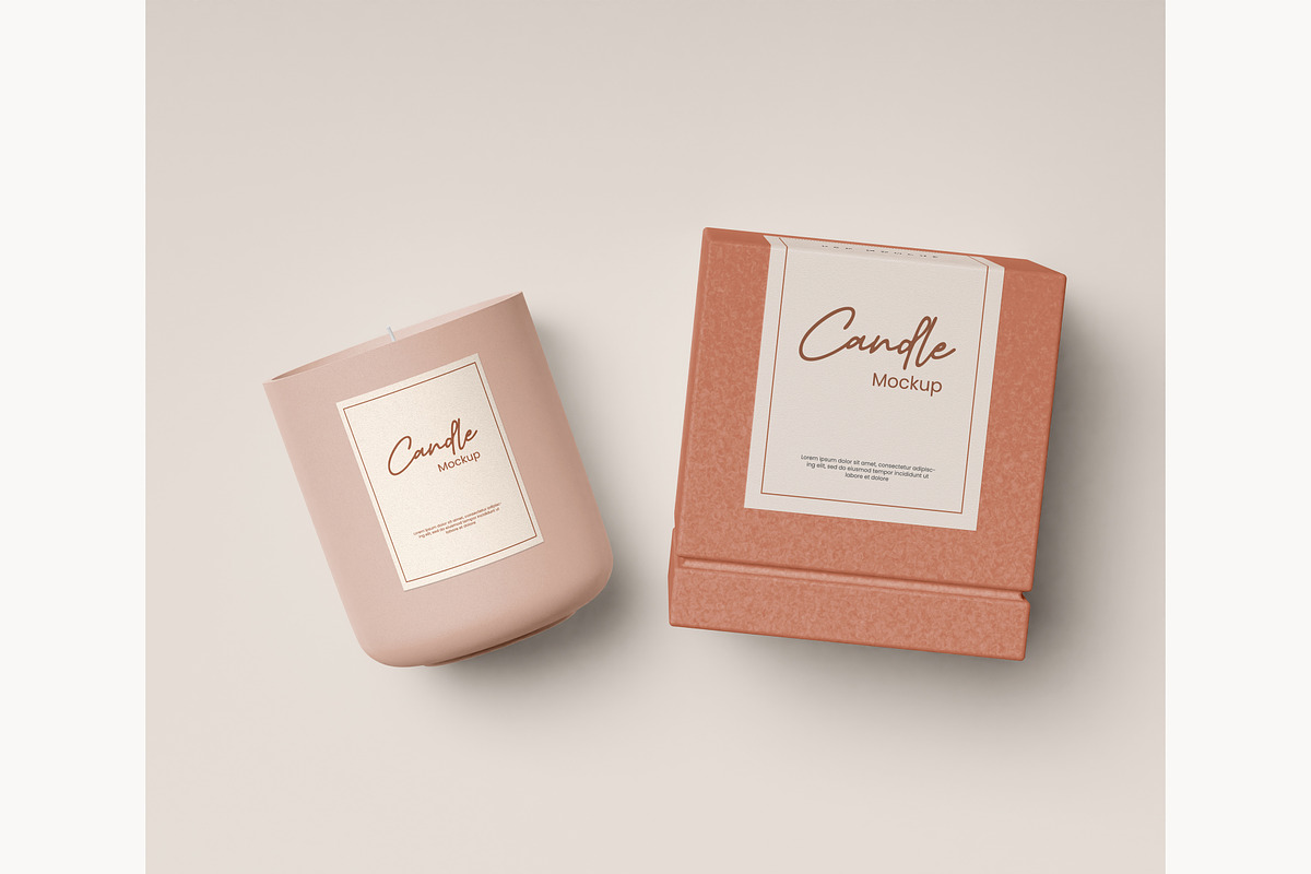Amber Glass Candle Mockup, a Product Mockup by mockupocka (Photo 7 of 15)