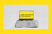 3 Computer Mockups on White Stone, a Mac Mockup by rodrigofkaminski (Thumbnail 4 of 5)