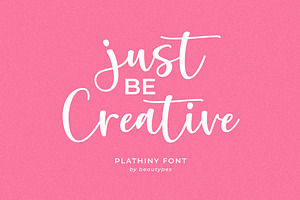 Plathiny - A Handwritten Script