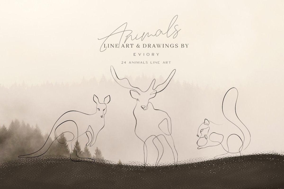 BUNDLE Line Art and illustrations, a Decorative Illustration by Eviory (Photo 5 of 28)