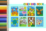 Color by Numbers. Animals #2, an Animal Illustration by Nataliia Toporovska (Thumbnail 2 of 3)