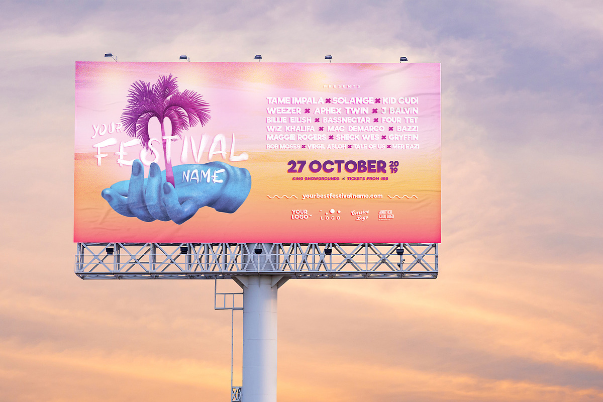 Music Festival Poster, a Flyer Template by Aurelie Maron (Photo 5 of 6)
