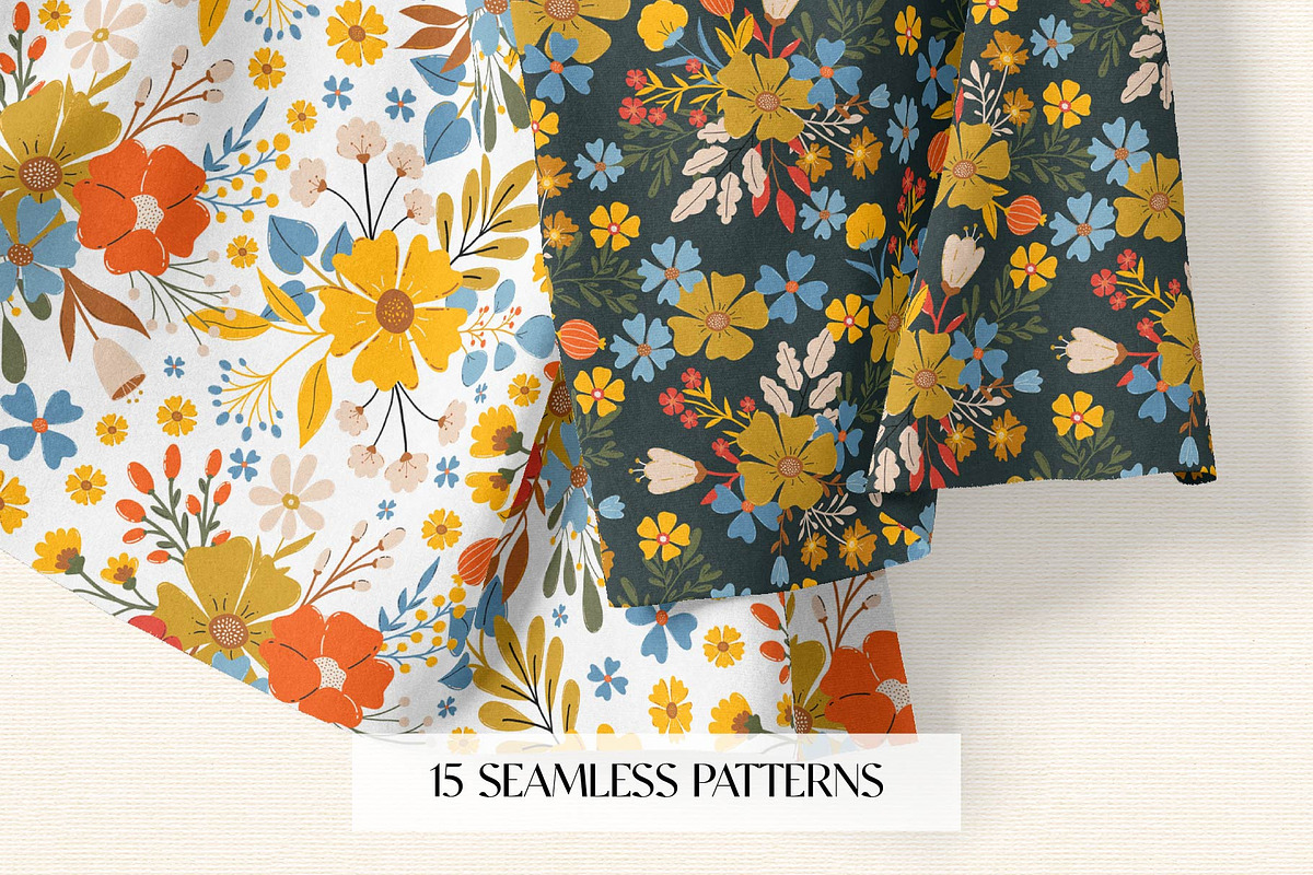 Blooming Season. Flowers & Patterns, a Decorative Illustration by EltaMaxArt (Photo 11 of 14)