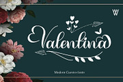 Valentina Cursive font Script Font, a Script Font by WhymoreArt (Thumbnail 1 of 10)