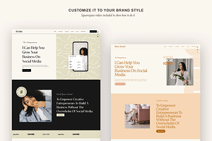 Squarespace 7.1 Template: Social