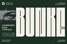 Bunke - Vintage Condensed Bold Sans