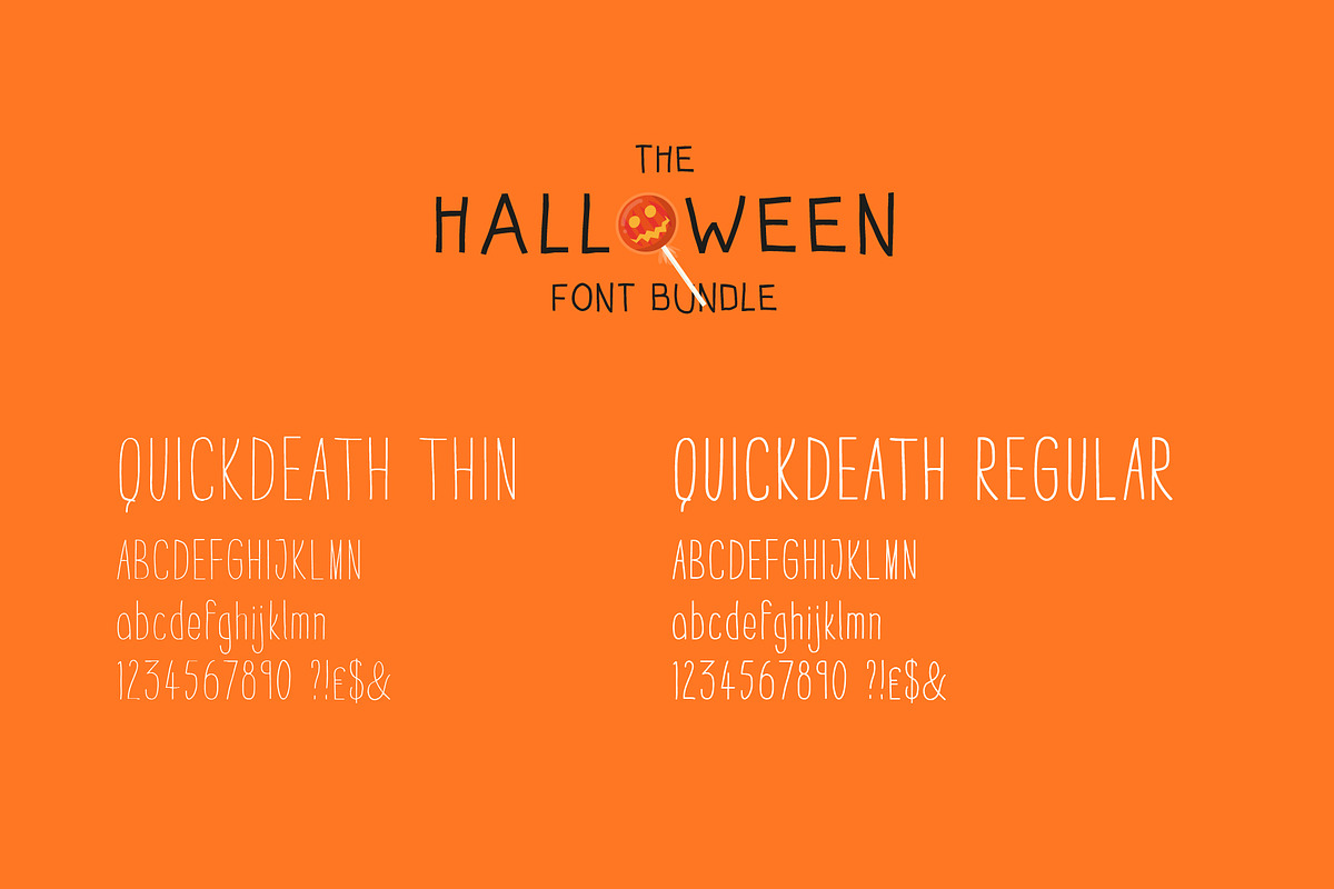 Halloween Font Bundle+FREE Graphics preview 5