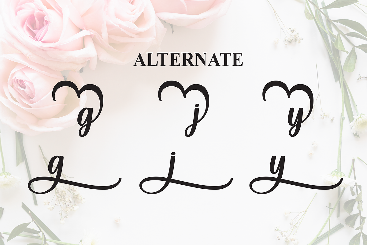Wedding Monogram | Script Font, a Handwritten Font by Scratchones (Photo 8 of 9)