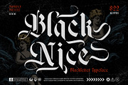 Black Nice Typeface, a Blackletter Font by alit design (Thumbnail 1 of 17)