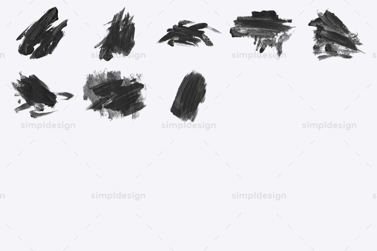 Stamp Dry Paint Photoshop Brushes, a Brush Add-On by SimplDesign (Photo 6 of 7)