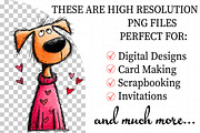 Quirky Valentine Dogs Clipart, an Illustration by Daily.Designs (Thumbnail 2 of 5)
