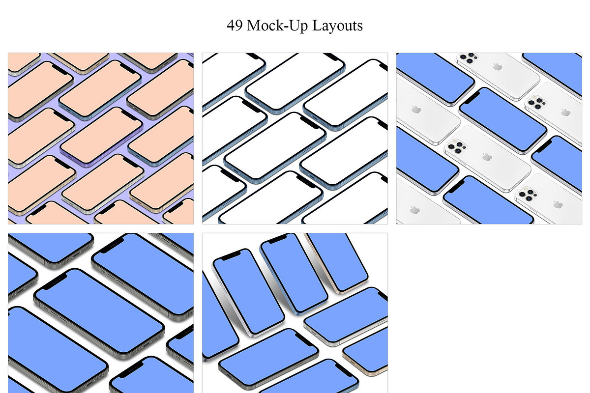 ALL 3D iPHONE MOCK-UP BUNDLE VOL-4, an iPhone Mockup by Graphicsworld125 (Photo 3 of 21)