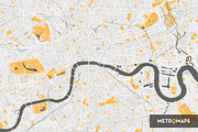 London Map – Yellow, an Illustration by MetroMaps (Thumbnail 3 of 3)
