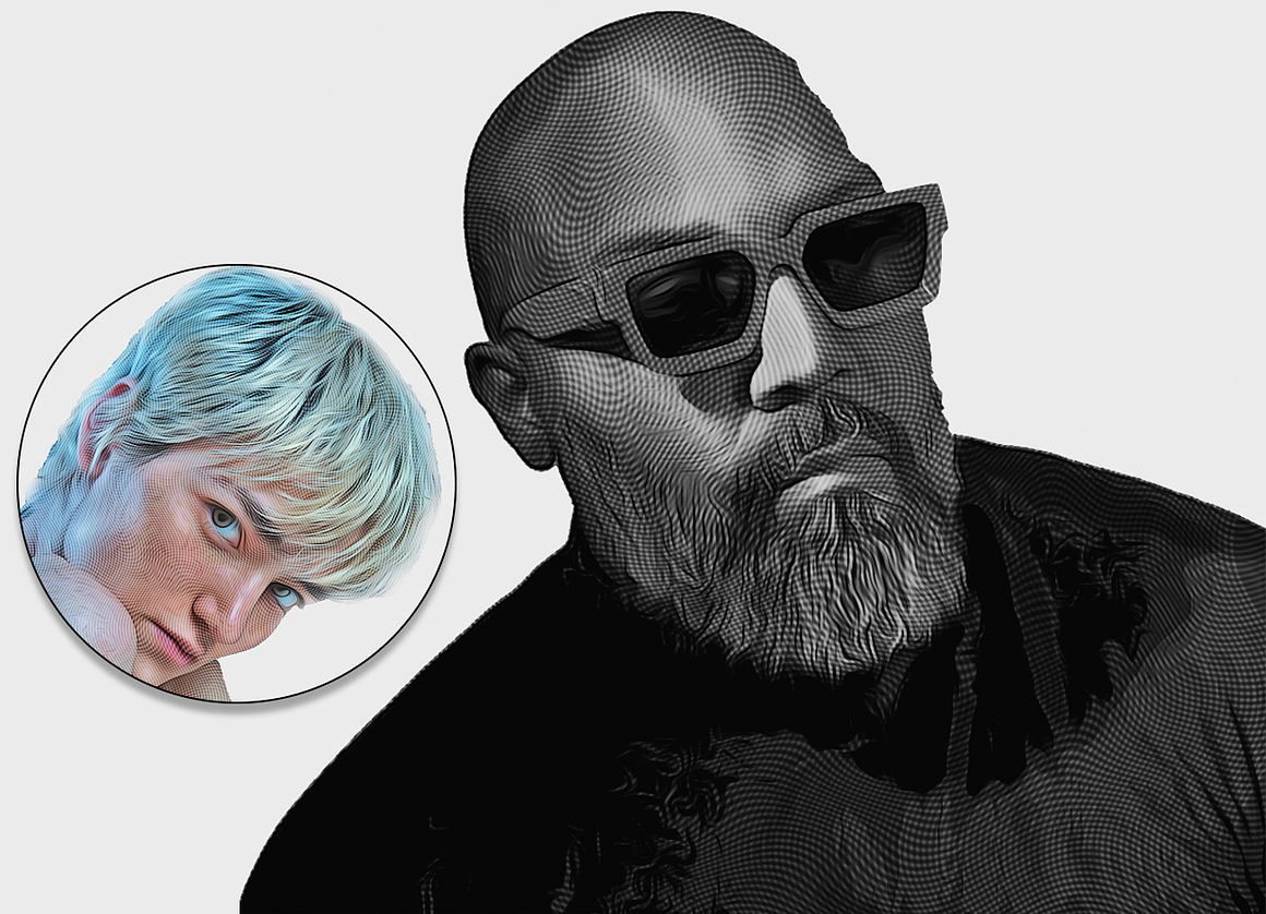 Engrave Photoshop Action, an Action Add-On by Studio Retouch (Photo 9 of 12)