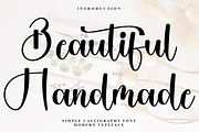 Beautiful Handmade, a Handwritten Font by InermediaSTUDIO (Thumbnail 1 of 9)