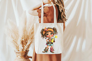 Whimsical Summer Western Girl Clipar, an Illustration by designcity5 (Thumbnail 4 of 5)