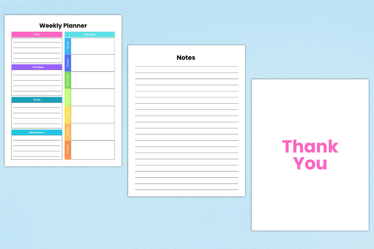2026 Weekly Planner For Canva KDP, a Stationery Template by Shumaya (Photo 4 of 4)