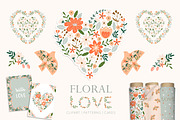Floral love bundle, an Illustration by AfonshinaArt (Thumbnail 1 of 10)