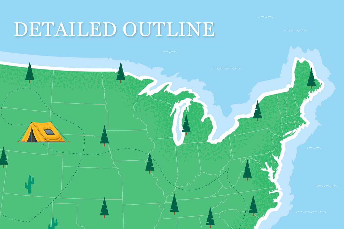 United States Vector Map – Editable, an Object Graphic by GraphicCo (Photo 3 of 5)
