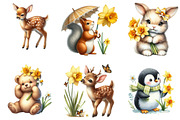 Daffodils Flowers Clipart, an Illustration by DreamArtGraphic (Thumbnail 3 of 5)