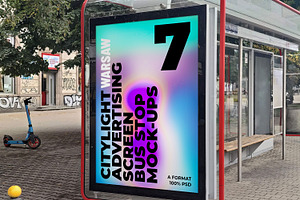 Warsaw Citylight Ad Bus Stop 11 v2