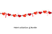 Valentine's Day Heart Border, a Decorative Illustration by gulsengunel (Thumbnail 2 of 5)
