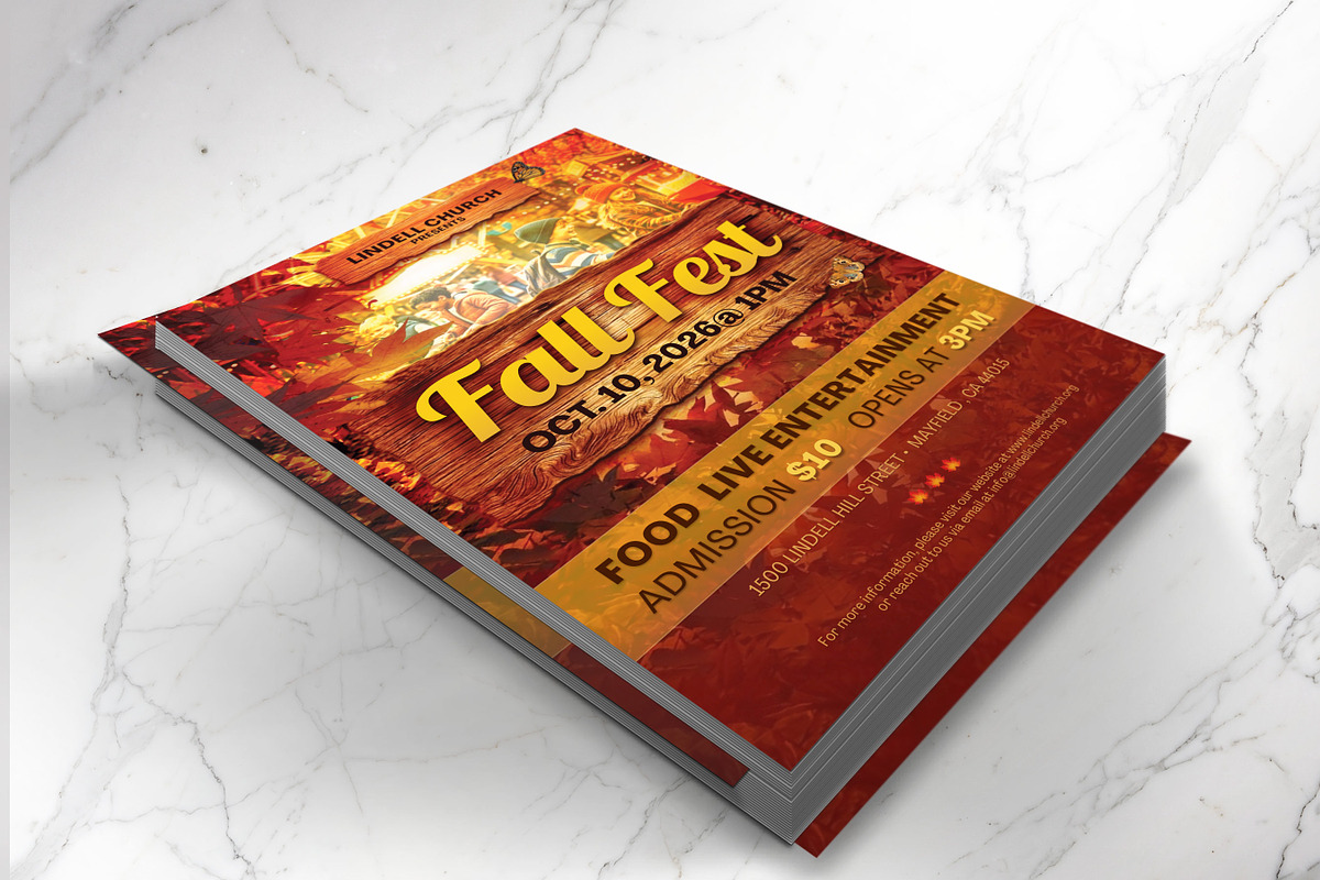 Fall Festival Canva Flyer Template, a Flyer Template by Godserv Designs (Photo 11 of 15)
