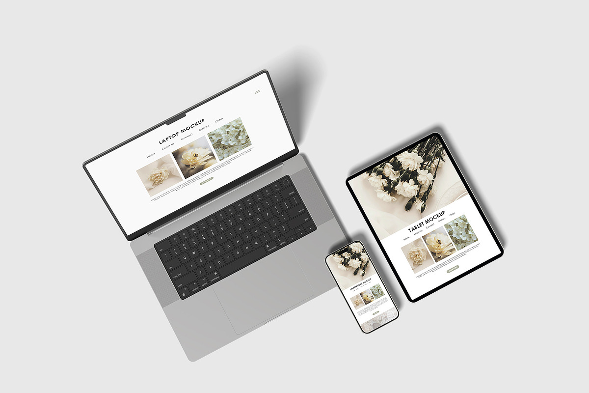 Multi Device Responsive Mockup, an iPad Mockup by Graphicbars (Photo 5 of 23)