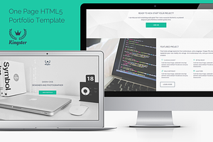 Kingster - One Page HTML5 Portfolio