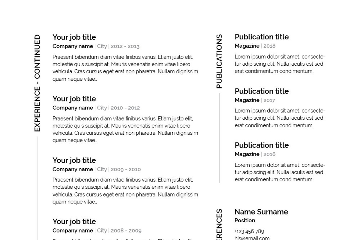 James | CV / resume template, a Resume Template by CV house (Photo 5 of 9)