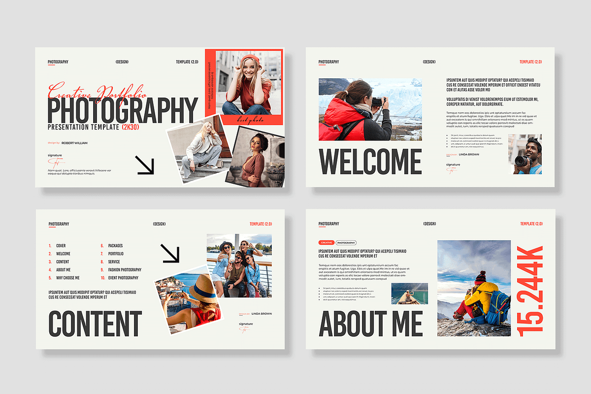 Photography Portfolio Presentation, a Presentation Template by MightyDesign (Photo 2 of 8)