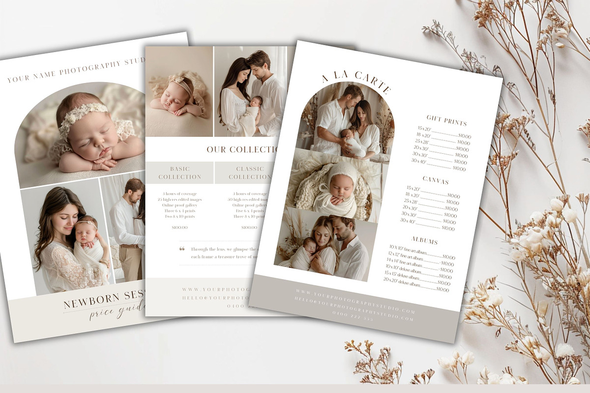 Newborn Pricing Guide for Canva, a Templates & Theme by Princess & the Pea Design (Photo 4 of 6)