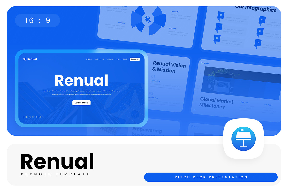 Renual –Keynote Template, a Presentation Template by Ermedia Studio (Photo 1 of 8)