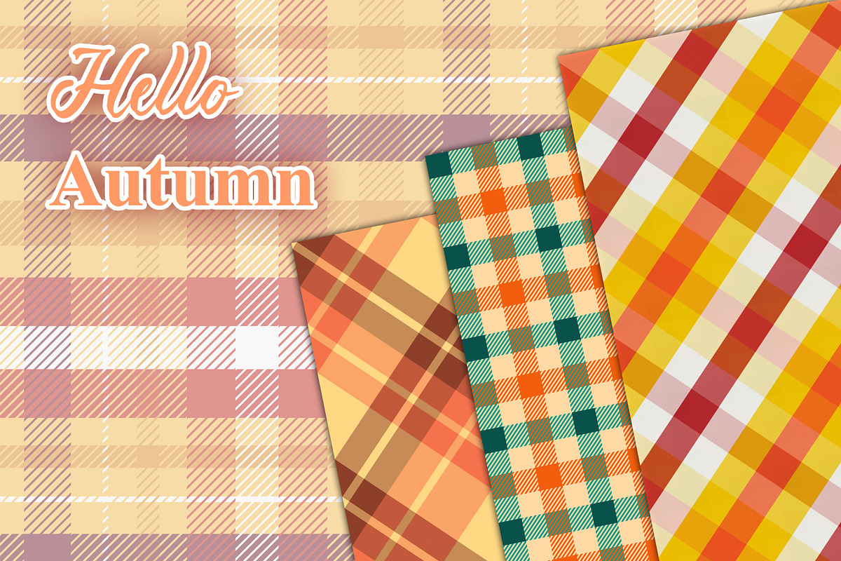 Autumn Plaid Seamless Pattern, a Pattern Graphic by Digital Studio