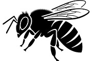 Bee Silhouette Bundle, a Background Graphic by Creativeshirt (Thumbnail 2 of 18)