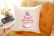Christmas Glitter Cupcake Clipart, an Illustration by Sublimation Artist (Thumbnail 6 of 6)