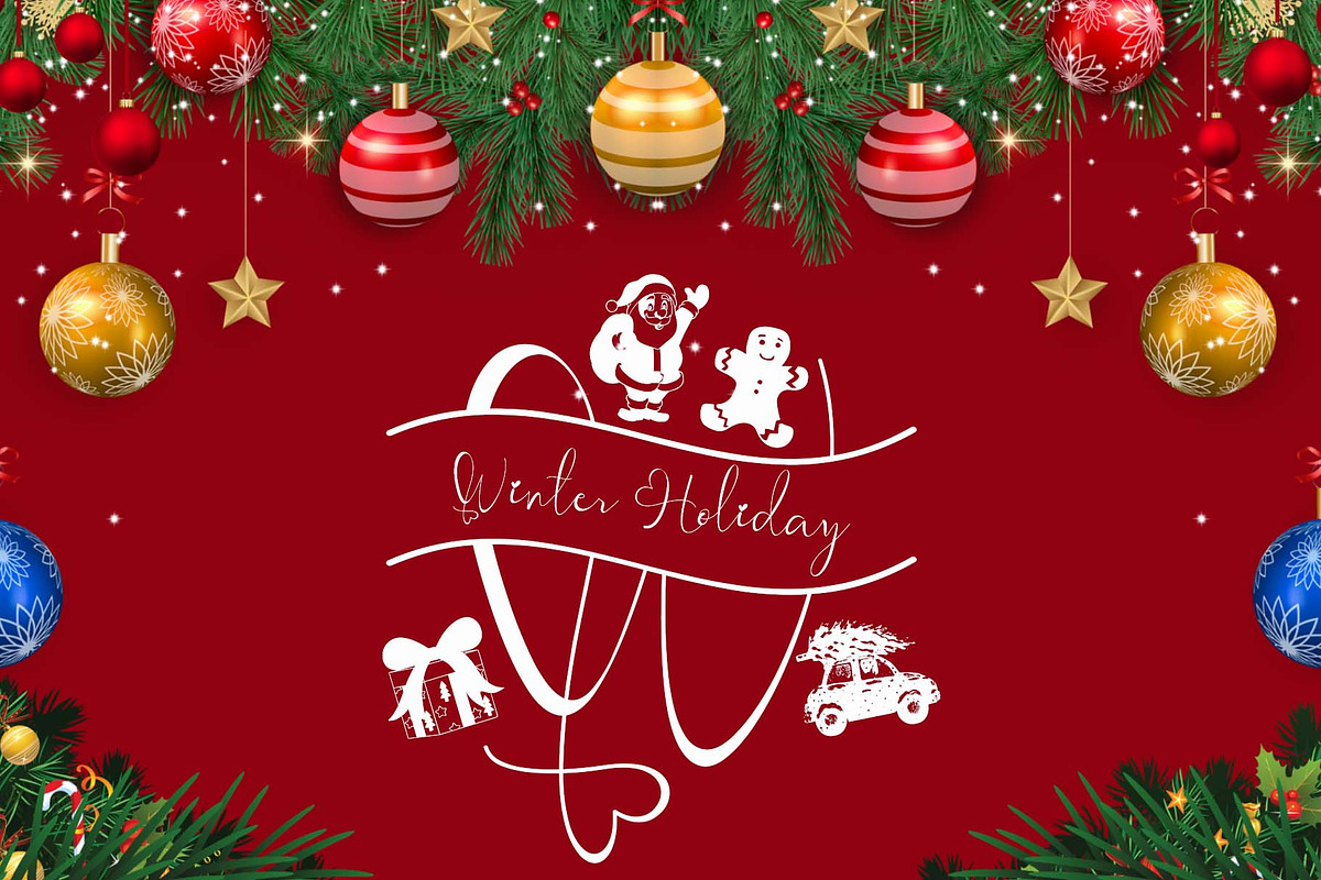 Christmas Gift Monogram, a Handwritten Font by Yoga Letter (Photo 4 of 5)