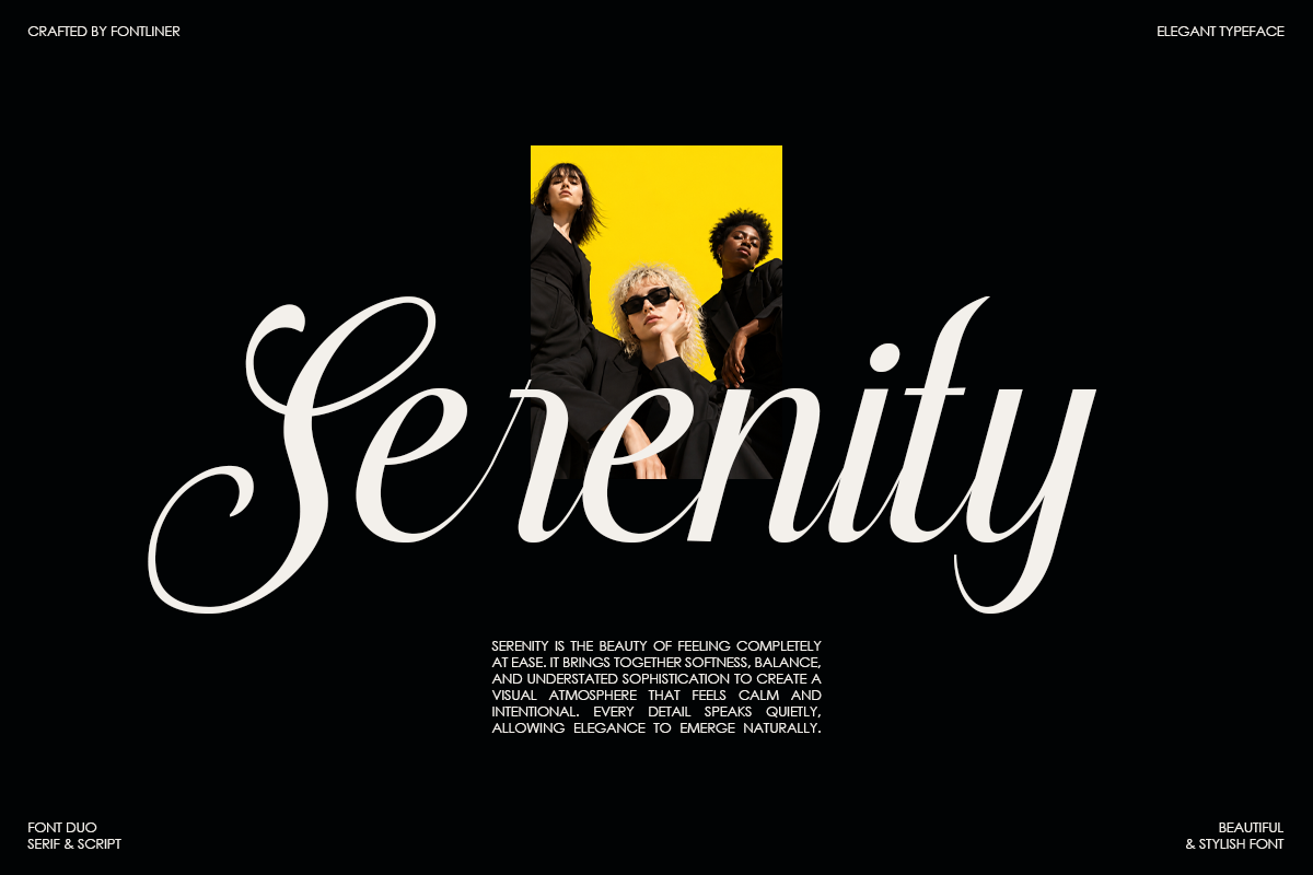 Stylish Harmony - Duo Luxury Font, a Serif Font by Font Liner (Photo 6 of 10)