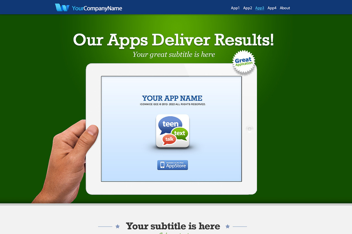 concise deliver results apps collect, an App Template by iconnice (Photo 4 of 5)
