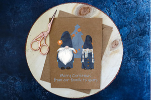 Navy & Gold Hygge Christmas Gnomes