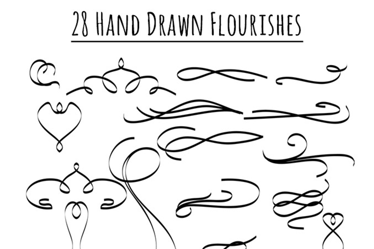 85 Flourishes- Clip Art Mega Pack, a Decorative Illustration by The Digital Download Shop (Photo 4 of 4)