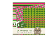 Christmas Trees Digital Papers, a Pattern Graphic by JennyL Designs (Thumbnail 5 of 5)